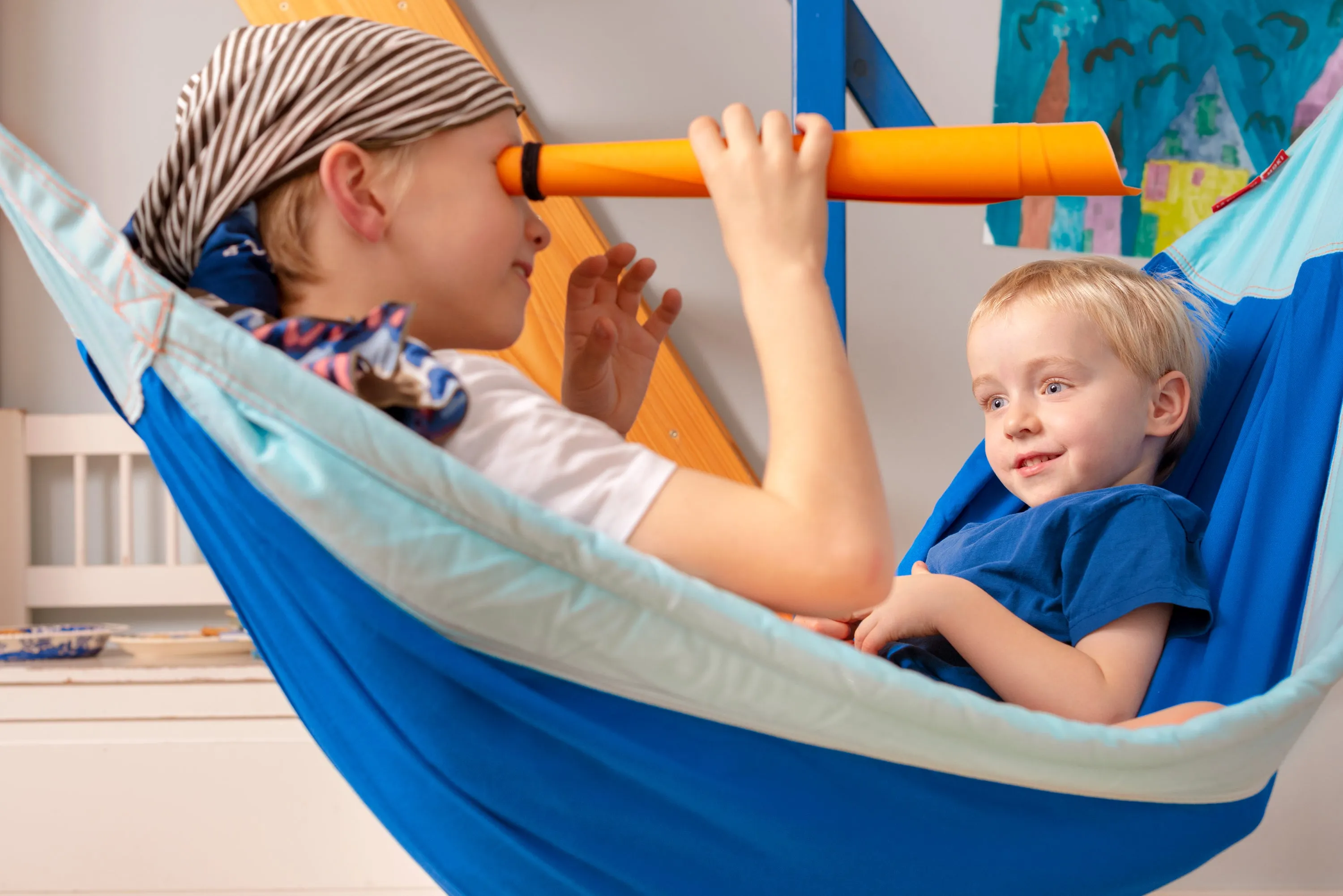 Moki Dolphy - Organic Cotton Kids Hammock with Suspension