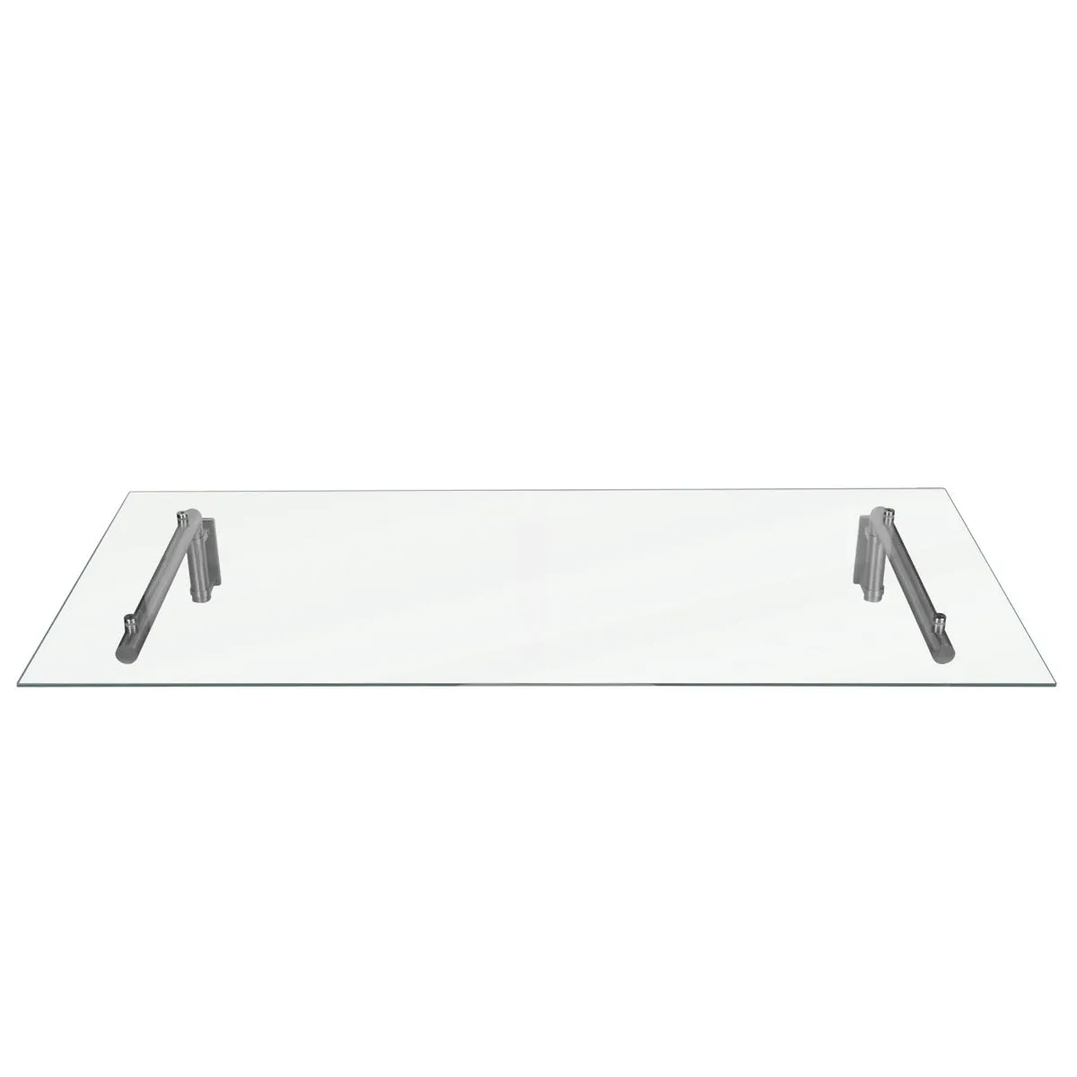 MonsterShop Glass Door Canopy & Brackets, 144cm W, 80cm D