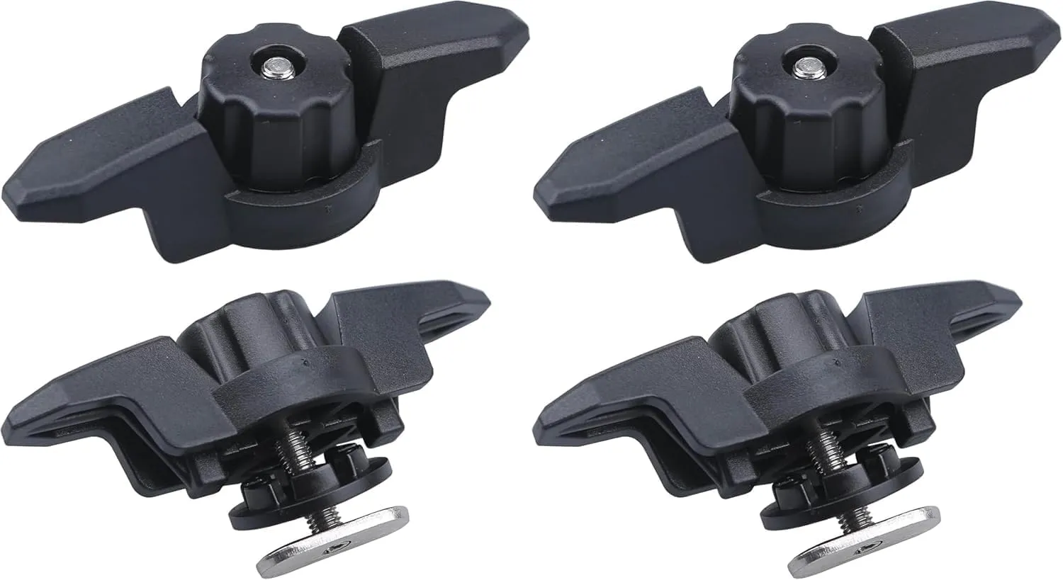 Mxeol Kayak Cleat,Kayak Zig Zag Cleats for Canoe Gripper Rope Cleats for Boats Black Nylon,Marine Cam Cleat Sailing Fast Entry Sailboat Equipment Maximum for Line Sizes 5/8"