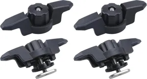 Mxeol Kayak Cleat,Kayak Zig Zag Cleats for Canoe Gripper Rope Cleats for Boats Black Nylon,Marine Cam Cleat Sailing Fast Entry Sailboat Equipment Maximum for Line Sizes 5/8"
