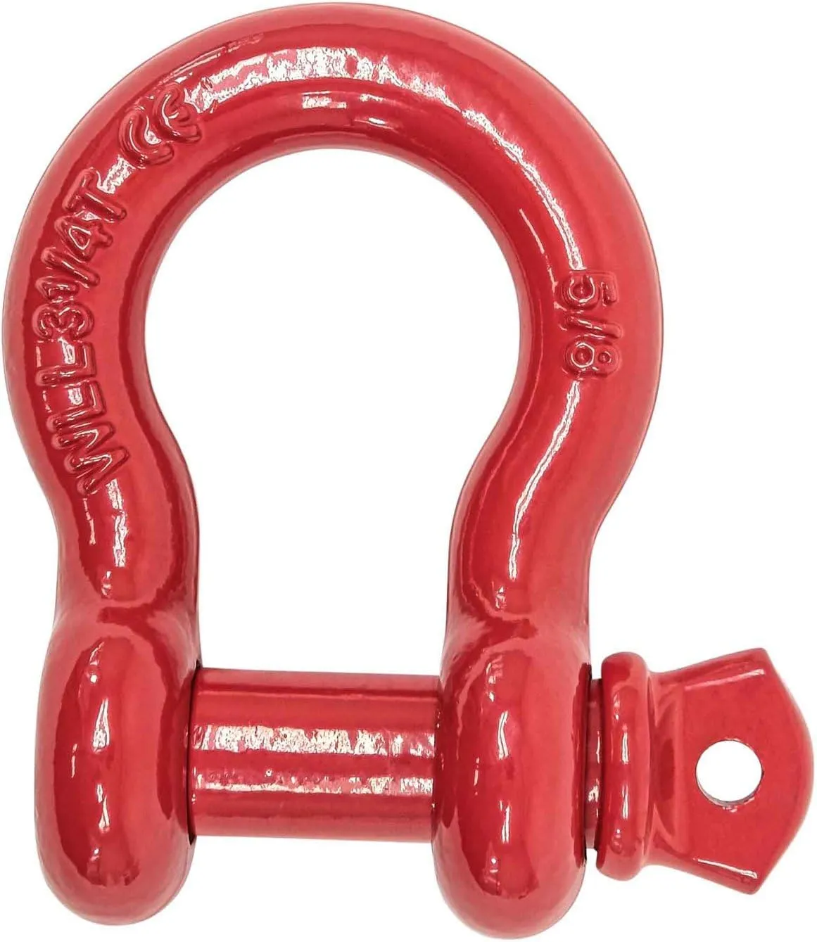 Mytee Products 5/8" Anchor Shackle Forged Carbon Steel w/Alloy Screw Pin WLL # 3.25 Tons (6,500 lbs)|Double Rust Protection Heavy Duty D Ring Shackle for Towing, Rigging & Vehicle Recovery (10 Pack)