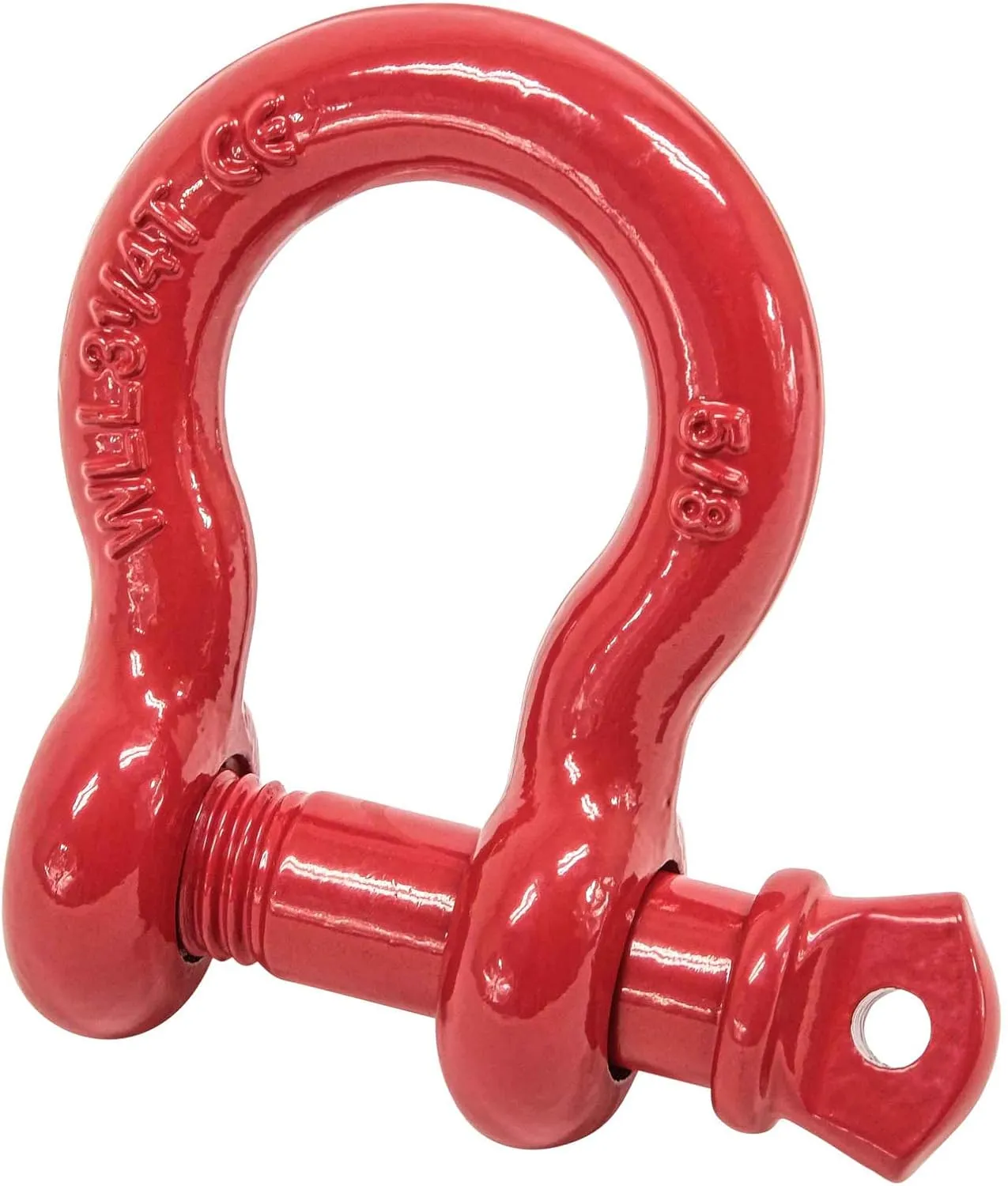 Mytee Products 5/8" Anchor Shackle Forged Carbon Steel w/Alloy Screw Pin WLL # 3.25 Tons (6,500 lbs)|Double Rust Protection Heavy Duty D Ring Shackle for Towing, Rigging & Vehicle Recovery (10 Pack)