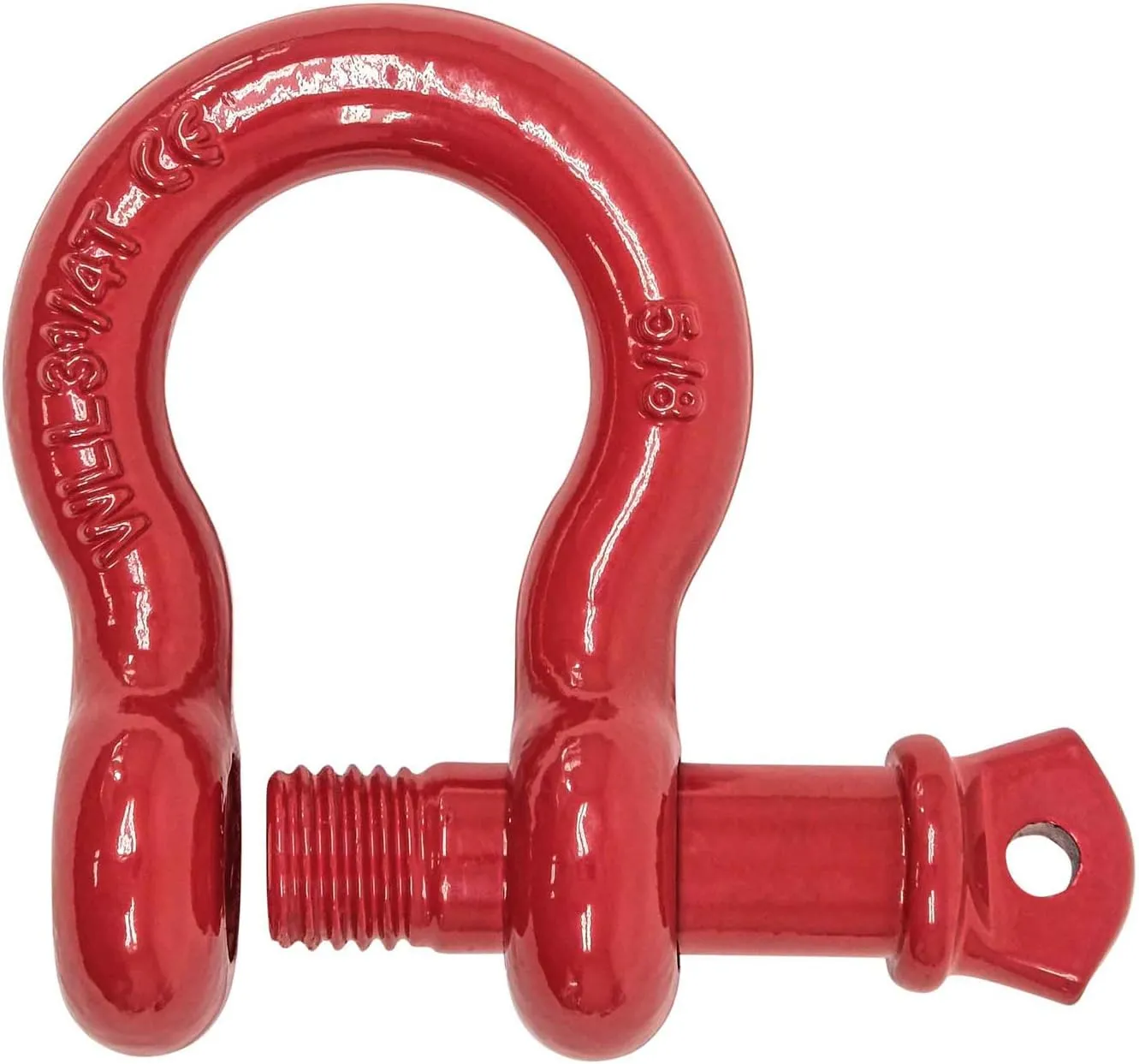 Mytee Products 5/8" Anchor Shackle Forged Carbon Steel w/Alloy Screw Pin WLL # 3.25 Tons (6,500 lbs)|Double Rust Protection Heavy Duty D Ring Shackle for Towing, Rigging & Vehicle Recovery (10 Pack)