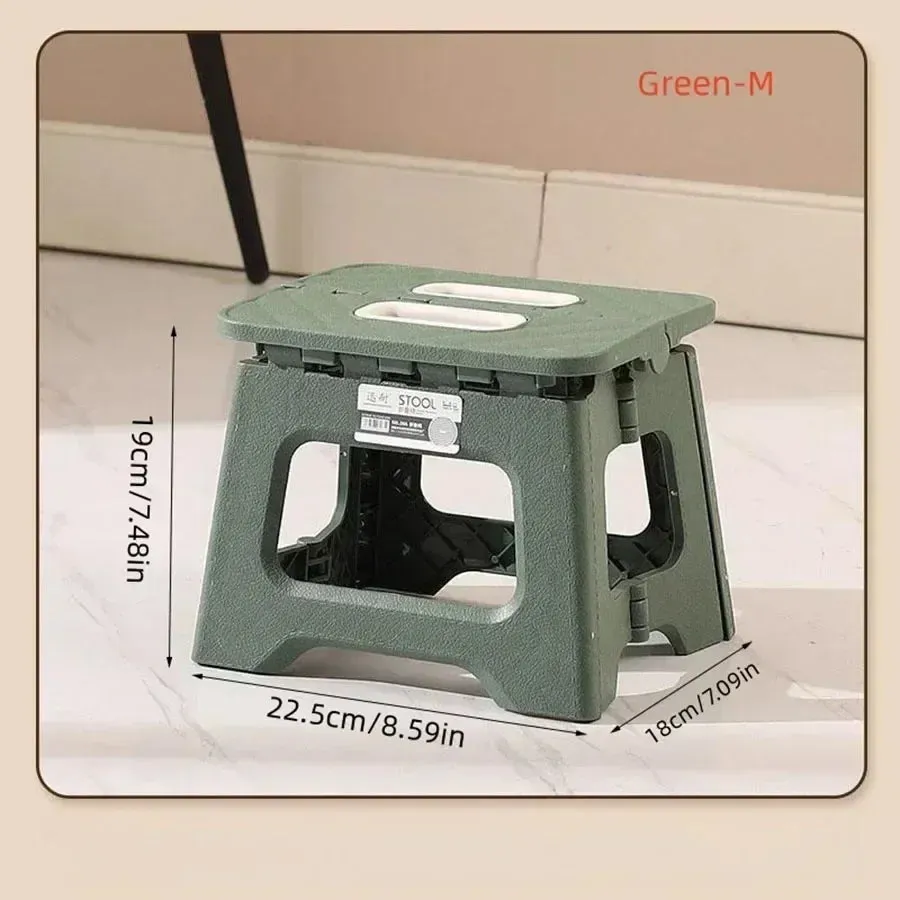 New Adult Children Portable Folding Stool Thickened Plastic Saddle Chair