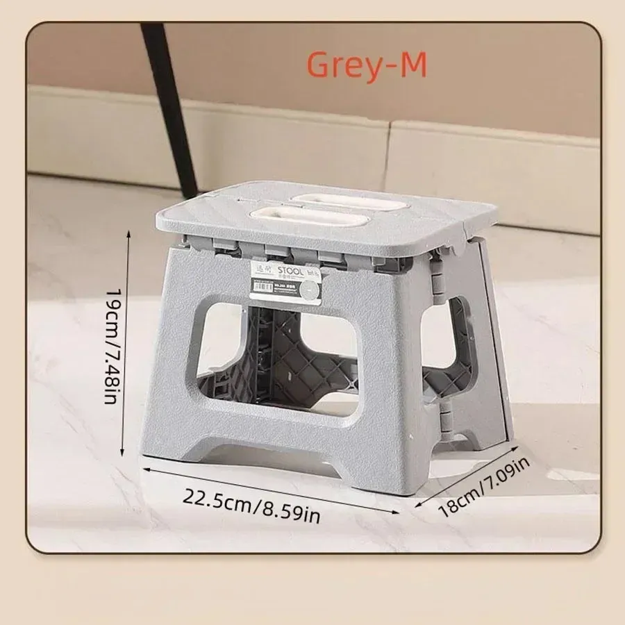 New Adult Children Portable Folding Stool Thickened Plastic Saddle Chair