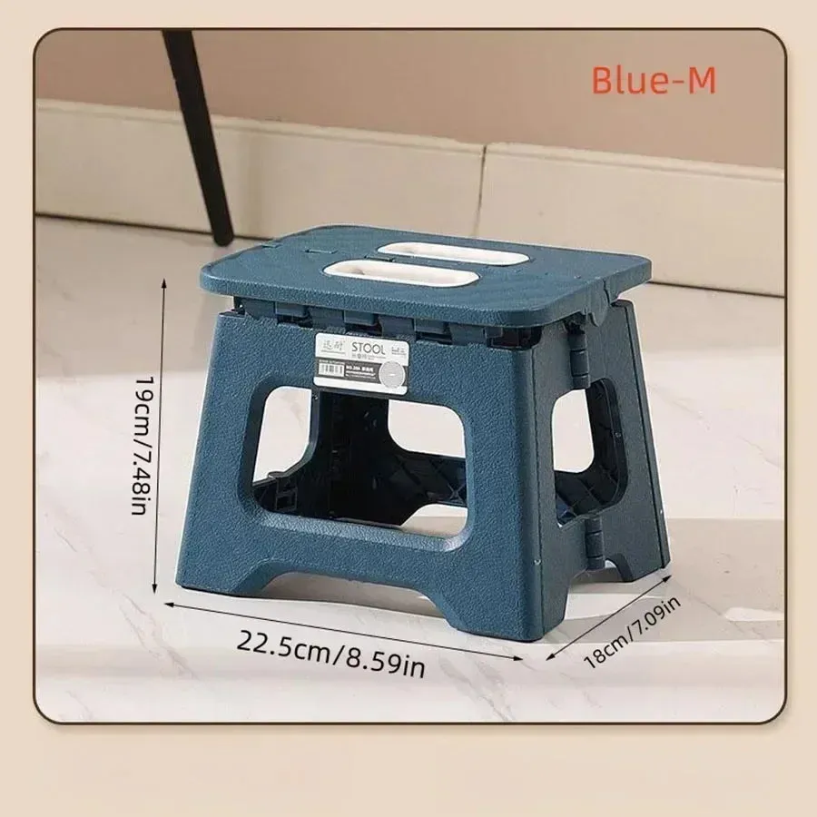 New Adult Children Portable Folding Stool Thickened Plastic Saddle Chair