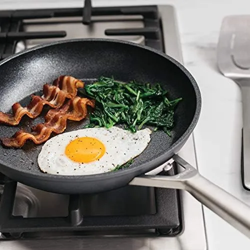 Ninja C30026C, Foodi NeverStick Premium 10.25-Inch Fry Pan, Slate Gray (Canadian Version)