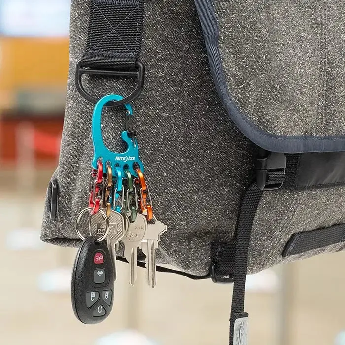Nite Ize Bigfoot Locker Keyrack Aluminum S-Biner Keychain - KLKBFA-03-R6RF1