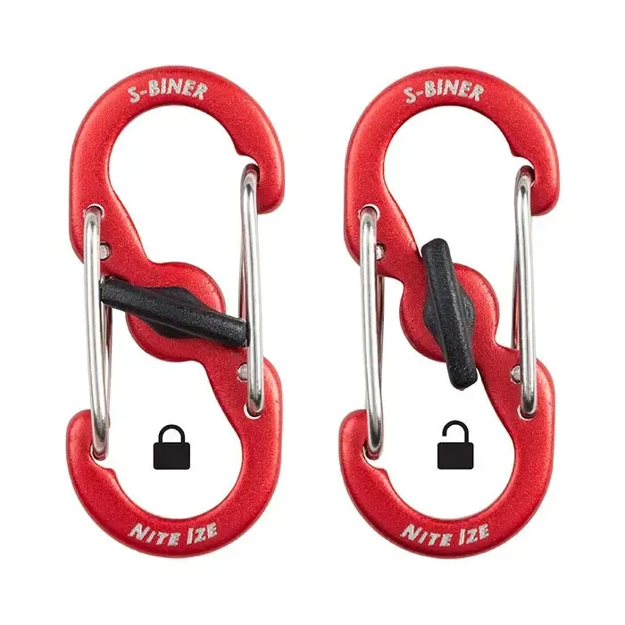Nite Ize Bigfoot Locker Keyrack Aluminum S-Biner Keychain - KLKBFA-03-R6RF1