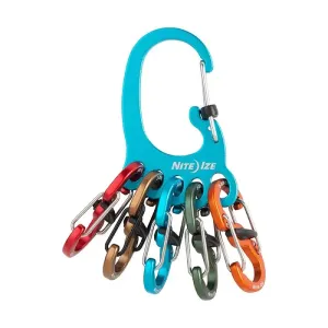 Nite Ize Bigfoot Locker Keyrack Aluminum S-Biner Keychain - KLKBFA-03-R6RF1