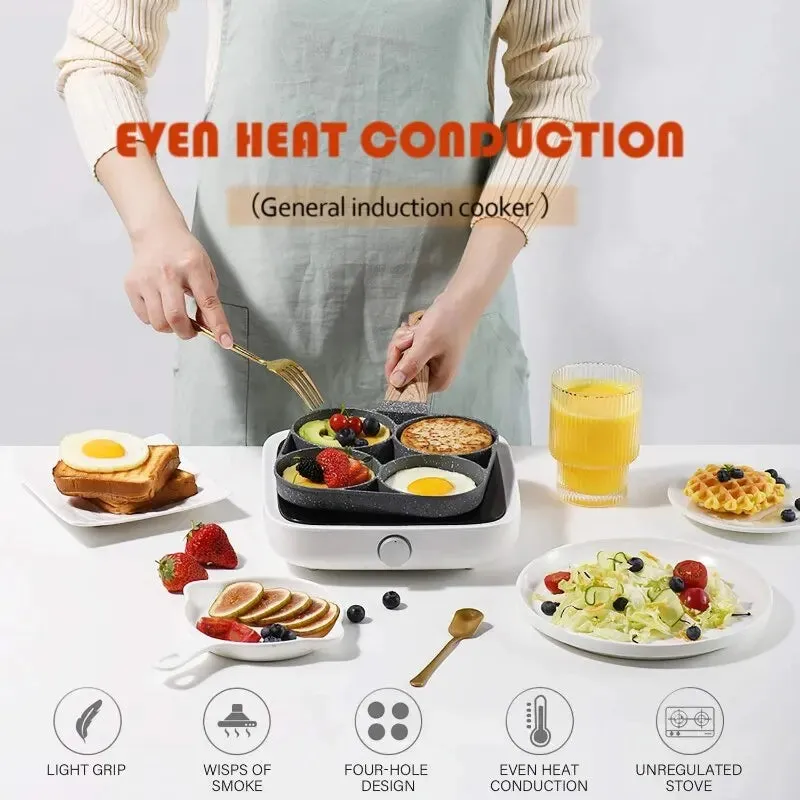 Non-Stick 4 hole Egg Frying Pan