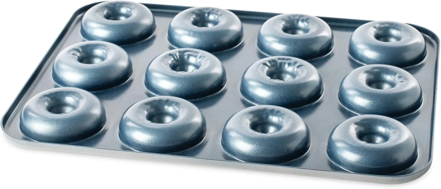 Nordic Ware Formed Mini Donut Pan, 12 Cavities, Twilight Blue
