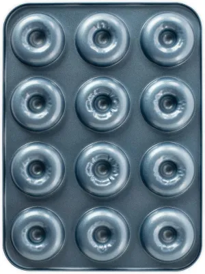 Nordic Ware Formed Mini Donut Pan, 12 Cavities, Twilight Blue