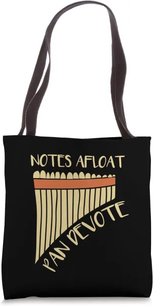 Notes Afloat Pan Devote Pan Flute Tote Bag