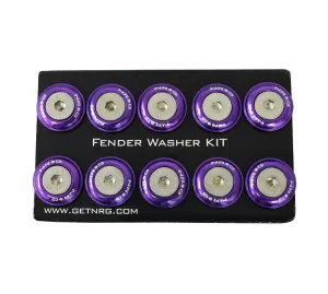 NRG FW-100PP Purple Rivets for Plastic Fender Washer Kit (Set of 10)