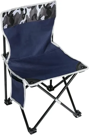 Outdoor Camp Chairs, Folding Lightweight Padded Portable Chair with Carry Bag Outdoor Camping Fishing Beach Chair for Outdoor Hiking Fishing Lawn Chairs Adults(Blue,72 * 43 * 43cm)