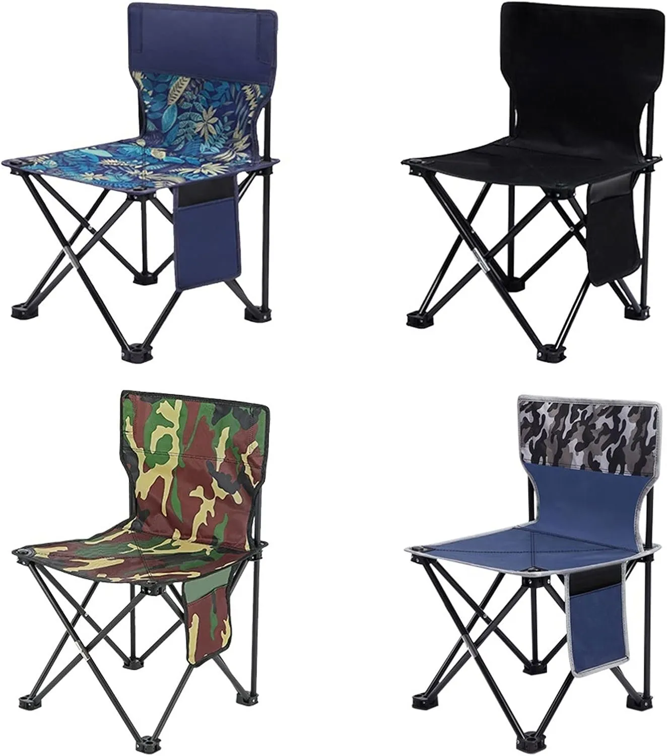 Outdoor Chair Outdoor Camping Chairs Portable Fishing Chair Fishing Leisure Folding Stool Aluminum Alloy Camping Hiking Camp Chairs (Color : 4)