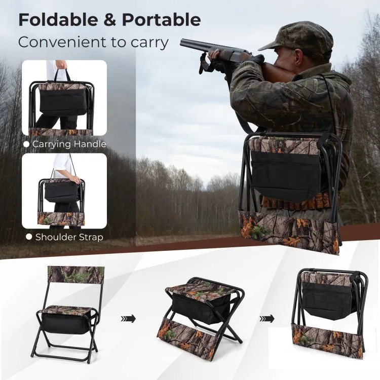 Outdoor Folding Camping Chair with Storage Bag - Suitable for Hiking, Fishing, Camping, and Picnics