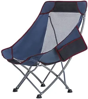 Outdoor Folding Chair Camp Chair Camping High Back Chairs Outdoor Portable Fishing Chair Garden Recliner for Picnic Beach Hiking BBQ
