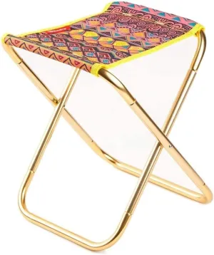 Outdoor Folding Chair Picnic Chair Outdoor Fishing Stool Aluminum Oxford Cloth Sturdy Portable Hiking Chair Lightweight and Durable Picnic Chair Folding Chairs