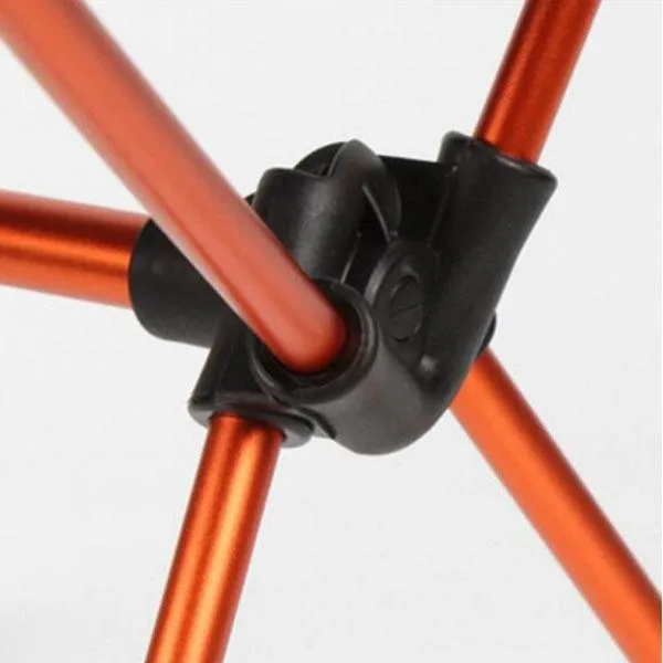 Outdoor Lengthen Portable Lightweight Folding Camping Stool Chair Seat with Bag for Fishing Festival Picnic BBQ Beach Orange