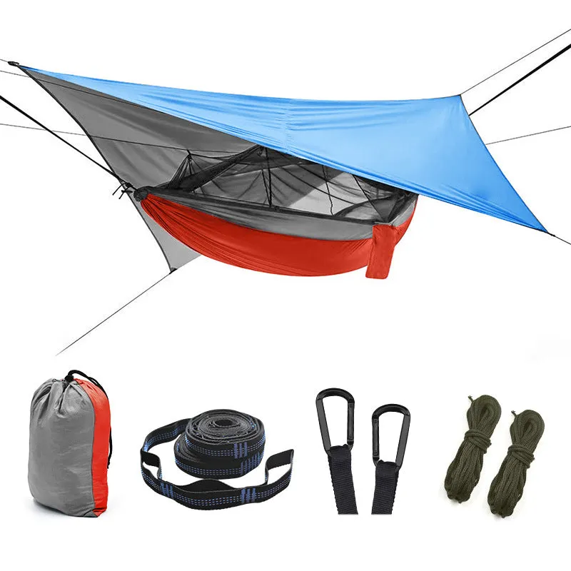 Outdoor parachute cloth canopy set sunscreen mosquito proof hammock