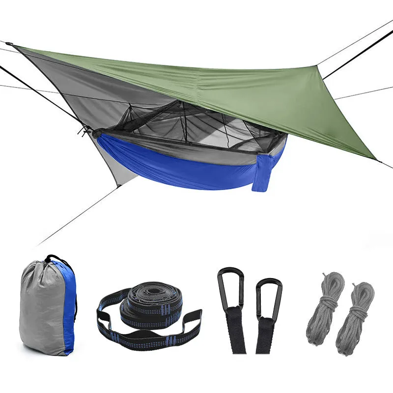 Outdoor parachute cloth canopy set sunscreen mosquito proof hammock