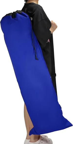 PATIKIL 47 Inch Camp Chair Replacement Bag, Foldable Camping Chair Bag 900D Oxford Large Mouth Carry Bag with Adjustable Shoulder Strap for Outdoor Camping, Blue