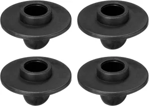 PATIKIL Camping Chair Foot, 4 Pack 15mm Tubing Dia Detachable Anti-Slip Stool Feet Replacement for Hiking Outdoor, Black