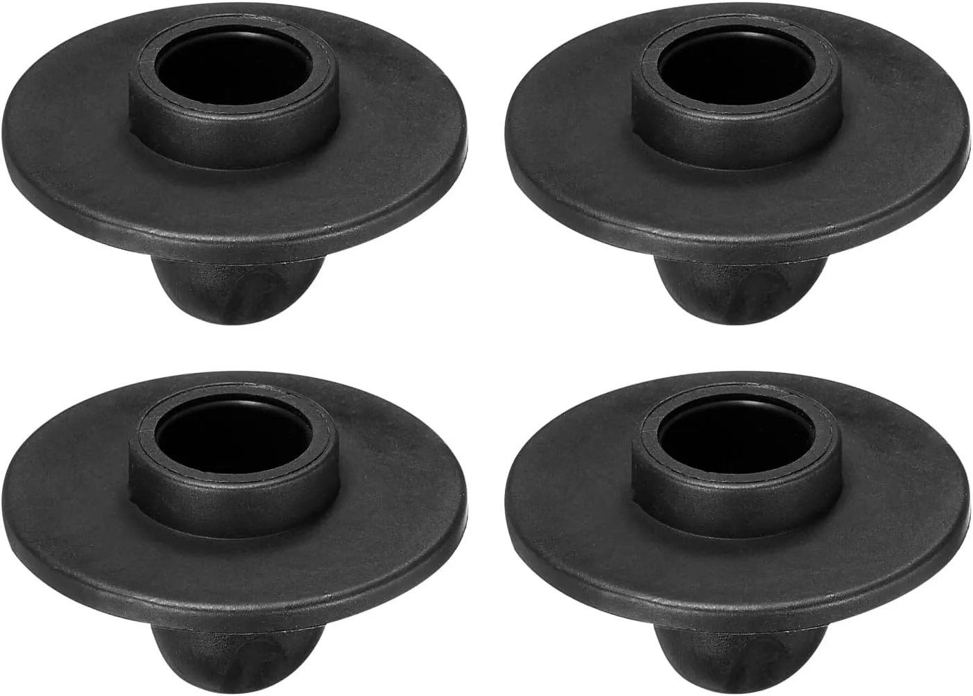 PATIKIL Camping Chair Foot, 4 Pack 15mm Tubing Dia Detachable Anti-Slip Stool Feet Replacement for Hiking Outdoor, Black