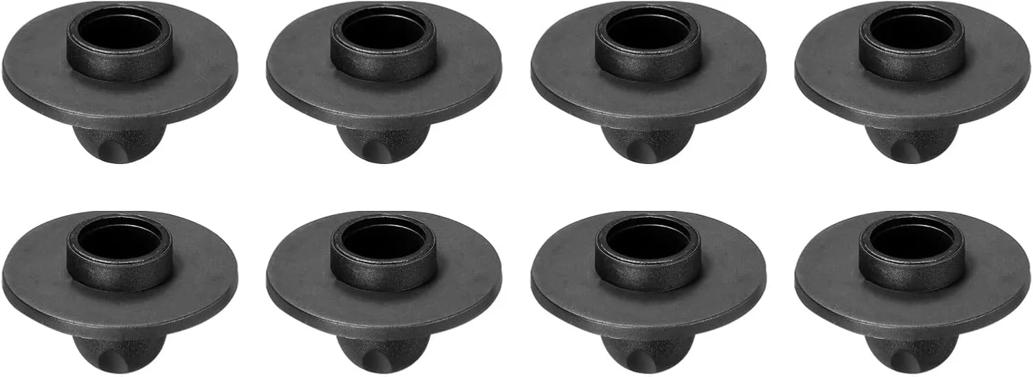 PATIKIL Camping Chair Foot, 8 Pack 16mm Tubing Dia Detachable Anti-Slip Stool Feet Replacement for Hiking Outdoor, Black