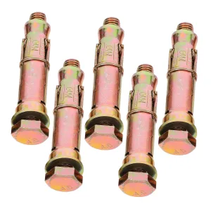 Pcs Gecko Expansion Bolts Heavy Duty Wedge Anchors Colorplated Zinc for Drywall Concrete Mounting