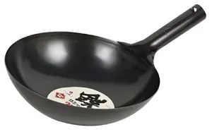 PEARL METAL 27cm Iron Peking Pot Frying Pan HB-4214 Black MADE IN JAPAN