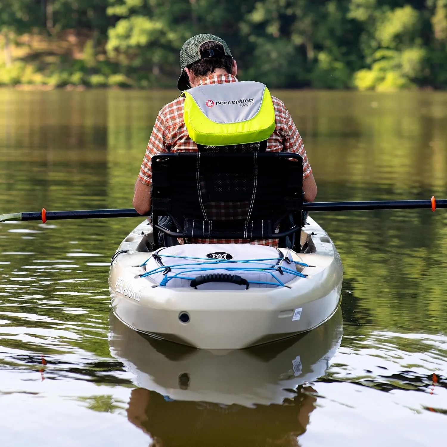 Perception Pescador Pro 10 | Sit on Top Fishing Kayak with Adjustable Lawn Chair Seat | Large Front and Rear Storage | 10' 6"