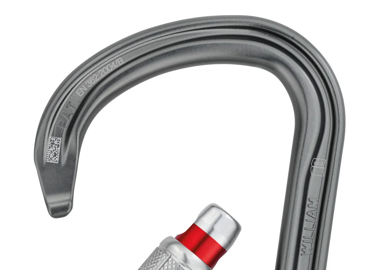 Petzl - WILLIAM - SCREW-LOCK - Black