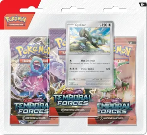 Pokemon TCG: SV5 Temporal Forces 3Pk Blister - Cyclizar