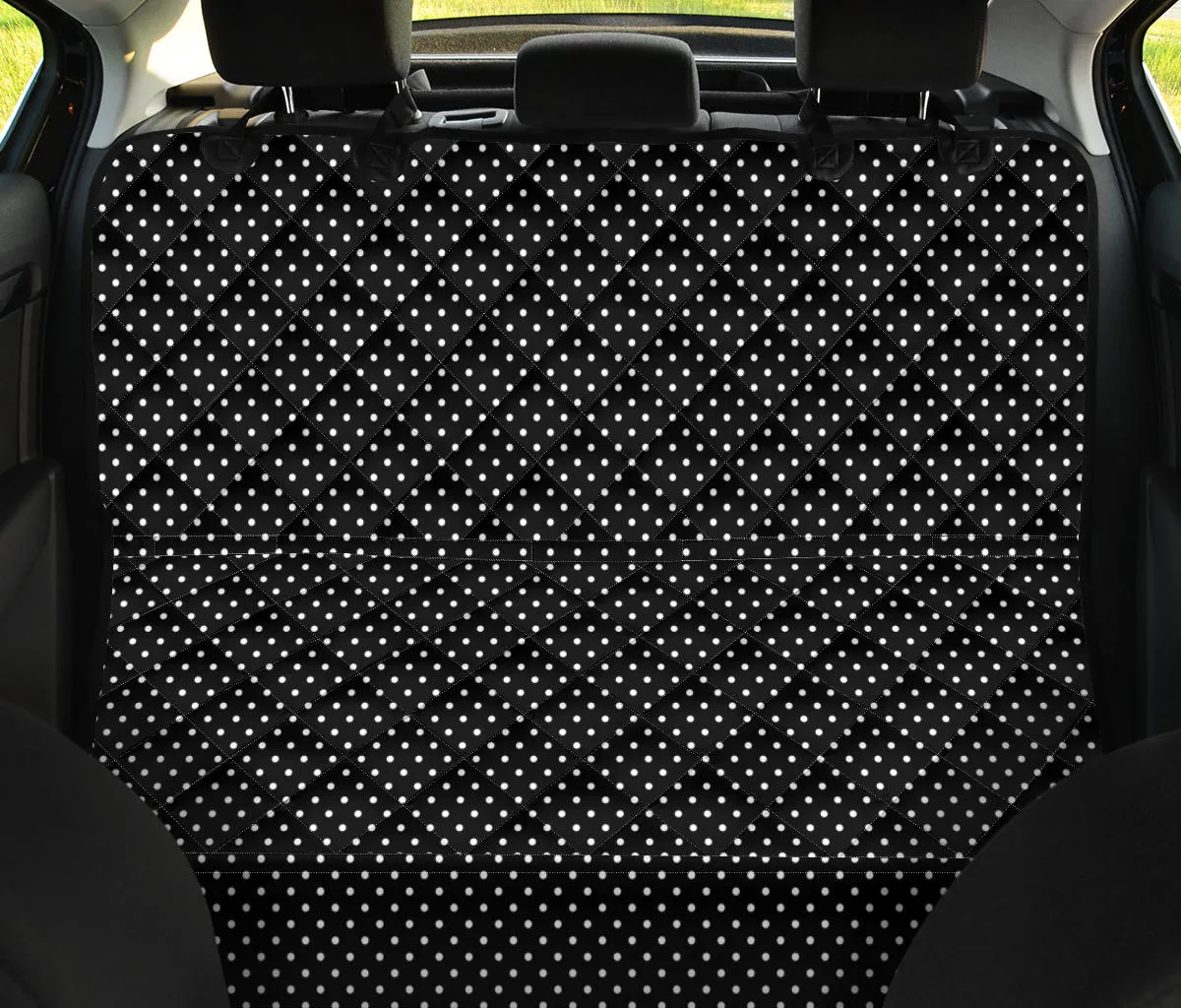 Polka Dot Pet Hammock Black and White