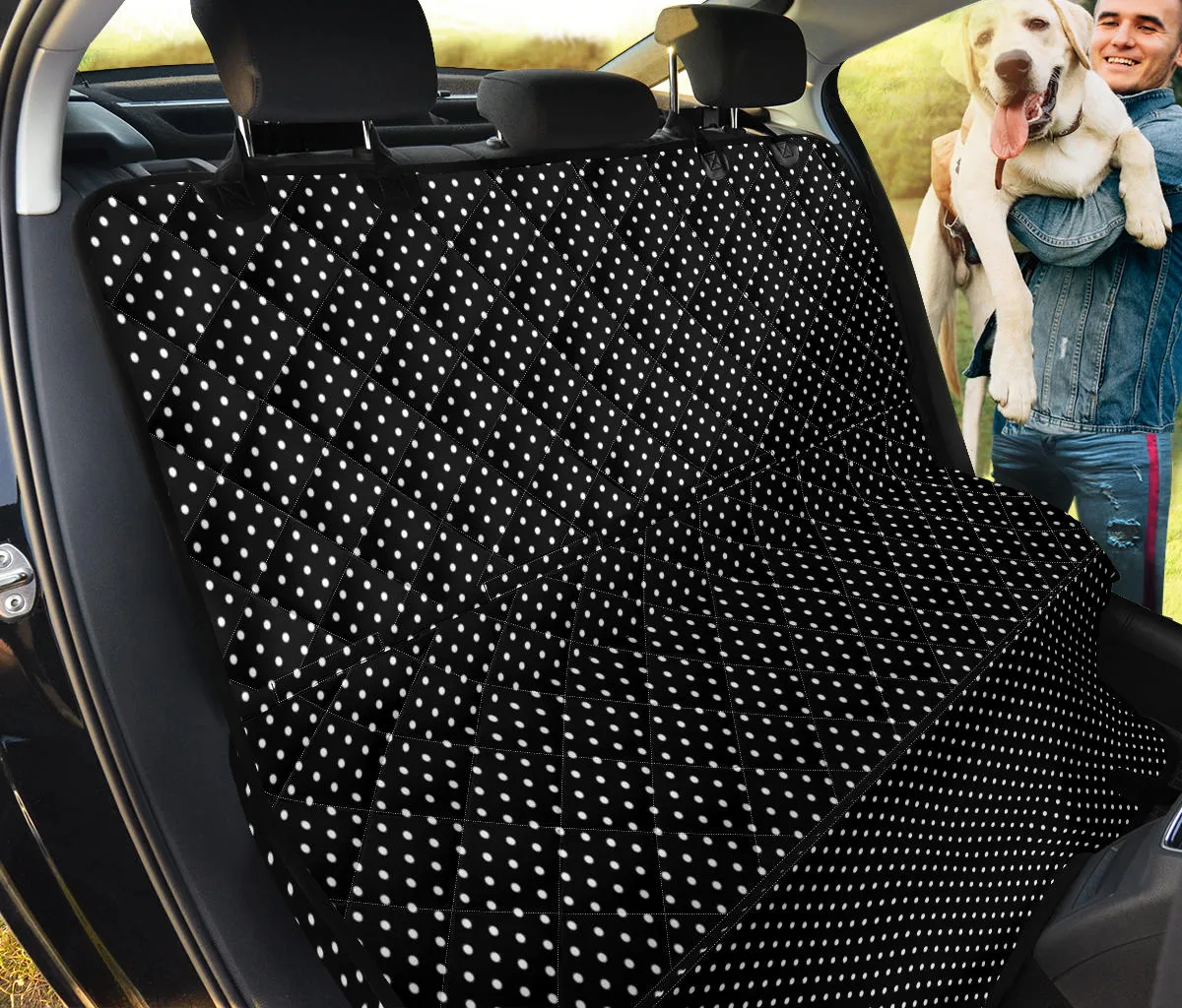 Polka Dot Pet Hammock Black and White
