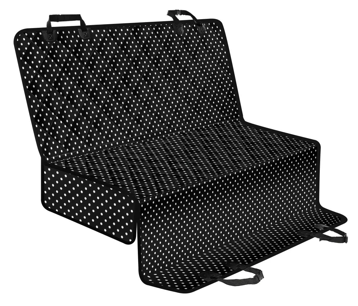 Polka Dot Pet Hammock Black and White