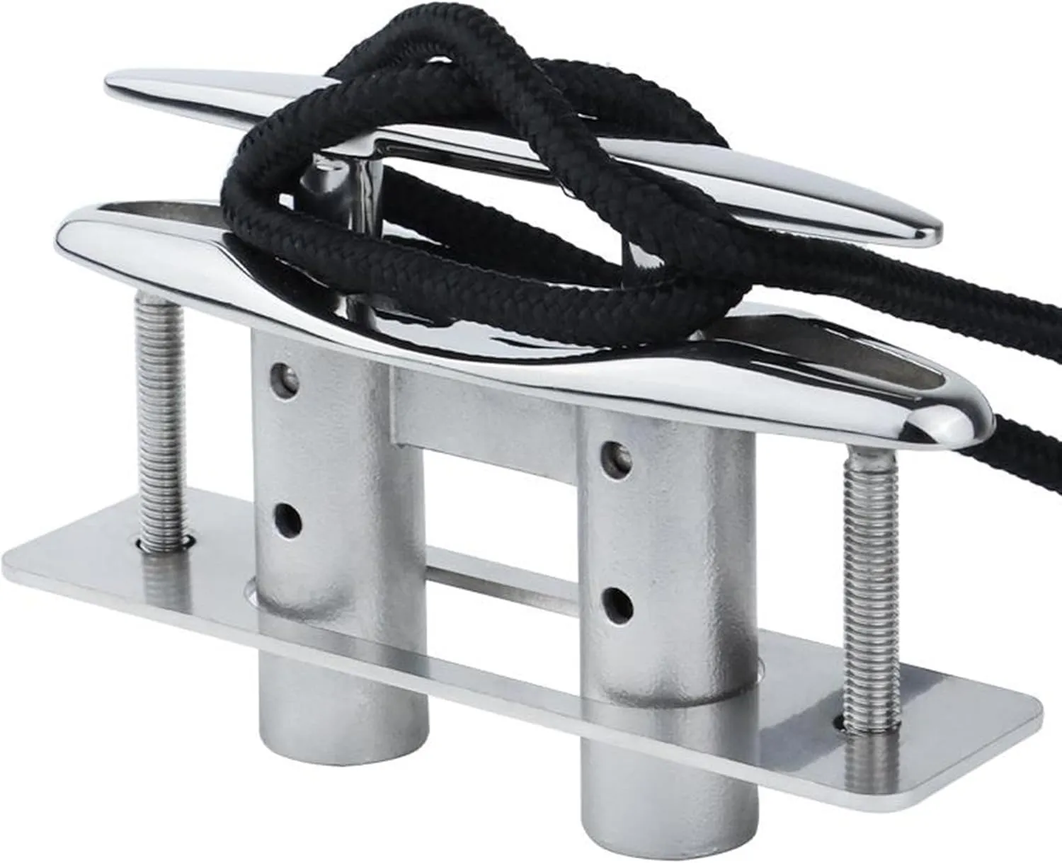 Pop Up Boat Cleat, 316 Stainless Steel, Retractable Marine Grade Flush Mount Dock Cleat with Backing Plate for Yacht