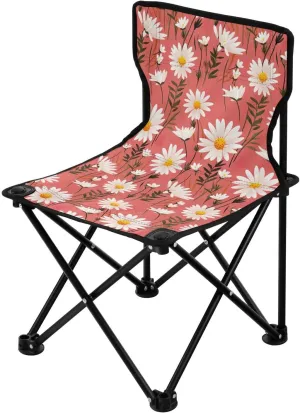 Portable Camping Chairs Florals Daisy Lightweight Folding Chair for Camping, Beach, Picnic, Travel and Sports with Carry Bag 20857854