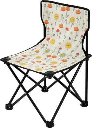 Portable Camping Chairs Flowers Floral Lightweight Folding Chair for Camping, Beach, Picnic, Travel and Sports with Carry Bag 20851775