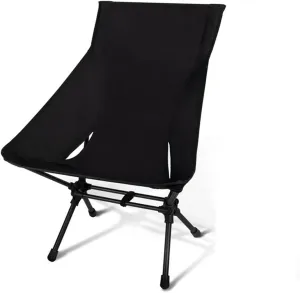 Portable Camping Chairs Outdoor High Back Chair for Fishing Trekking BBQ Parties Gardening Indoor Use (C)