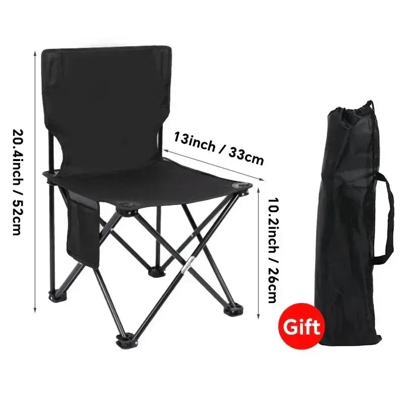 Portable Outdoor Camping Chair with Footrest - Folding Moon Chair