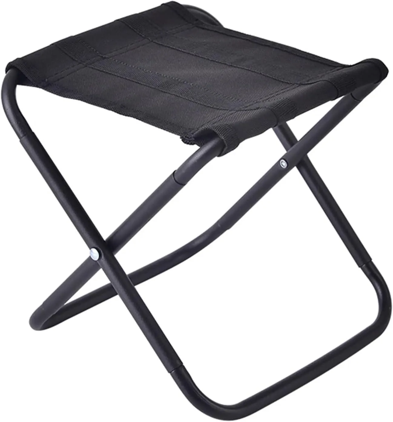 Portable Outdoor Folding Chair with Cooler Bag - Perfect for Hiking, Camping, Fishing and BBQ (Size : Black Style C)