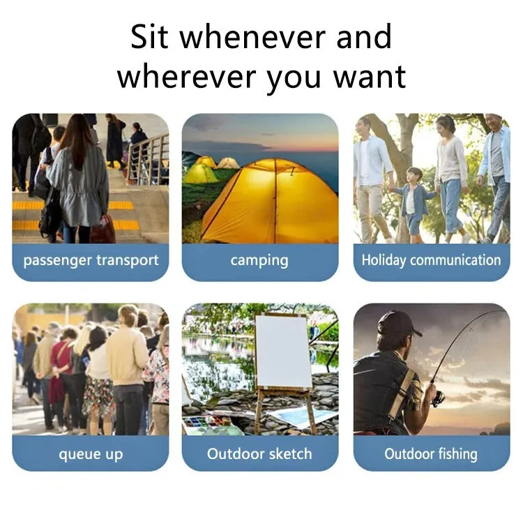 Portable Round Folding Accordion Chair