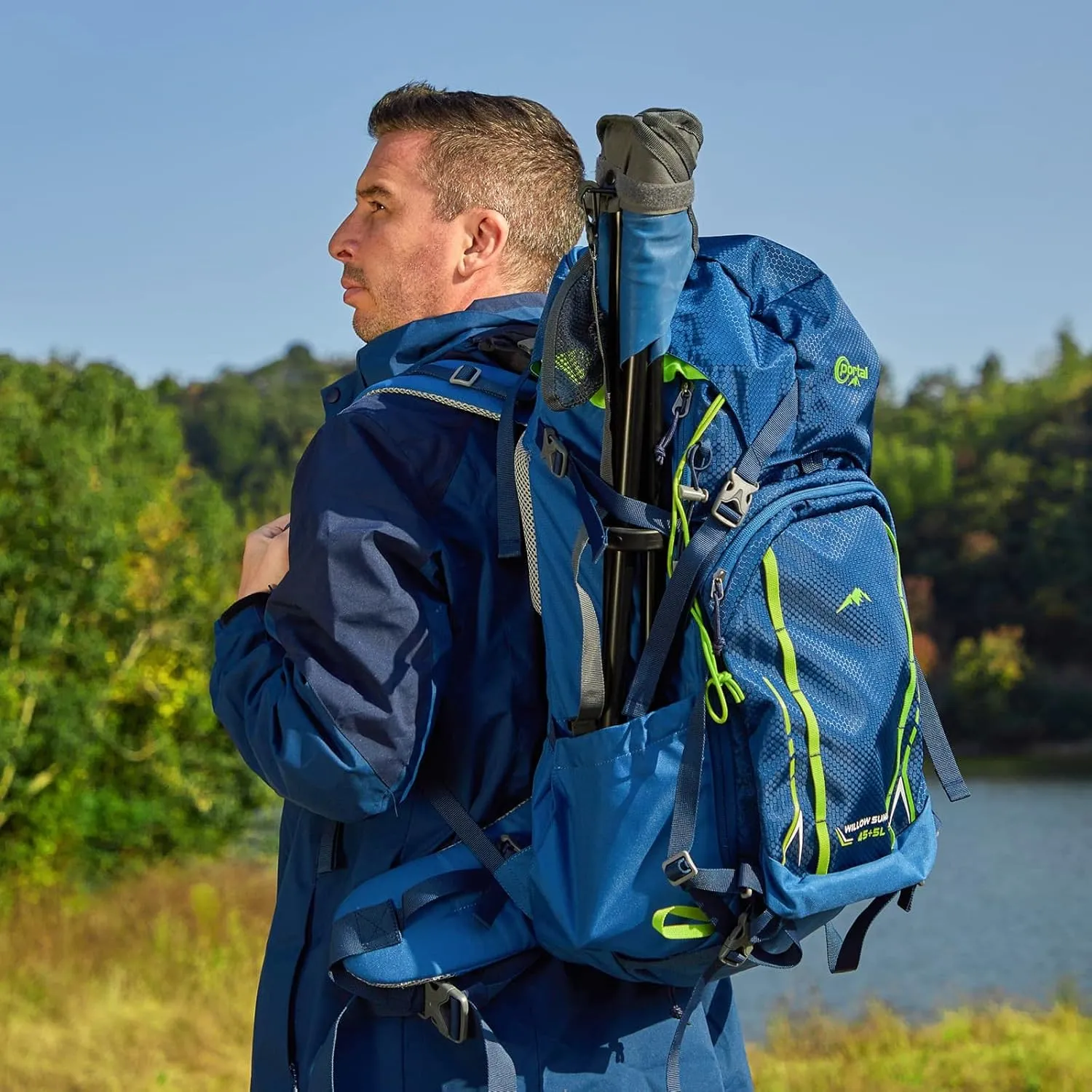 PORTAL Tall Folding Tripod Stool for Outdoor Camping Walking Hunting Hiking Fishing Travel, Support 225 lbs