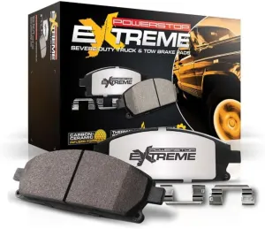 Power Stop Z36-2225 Rear Z36 Truck & Carbon Fiber Ceramic Brake Pads For 2019-2022 Ram 2500 | 2019-2022 Ram 3500 [Application Specific Models with 8x165mm Rotor Bolt Pattern]