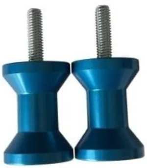Pro-Tek Blue Swing Arm Spools For Buell EBR 1125R 1125CR 2009 2010 Buell EBR1125R Spool Sliders, 6mm Spools (Blue)