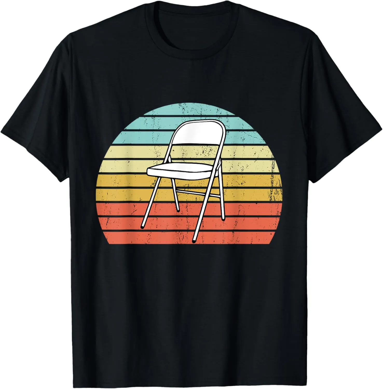 Pro Wrestling Steel Folding Chair Vintage Funny Wrestling T-Shirt